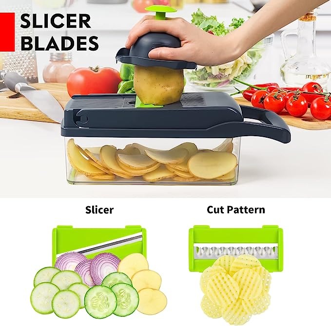 16 in one Vegetable Cutter Chopper and Slicer